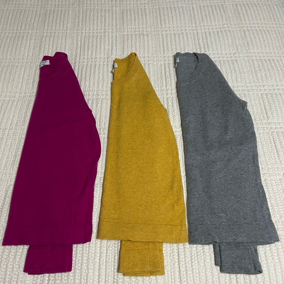 J. Crew Women's Sweater Set - Magenta, Mustard, Gray - Picture 2 of 7